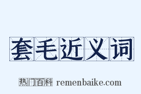 套毛近义词是什么意思的图片
